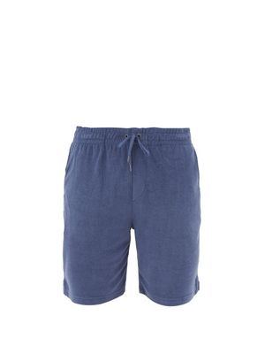 Polo Ralph Lauren - Logo-embroidered Cotton-terry Shorts - Mens - Blue