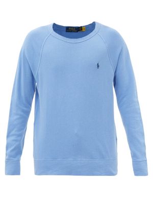 Polo Ralph Lauren - Logo-embroidered Cotton-jersey Sweatshirt - Mens - Blue