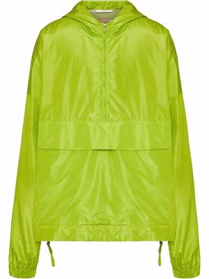 Valentino long-sleeve hooded coat - Green