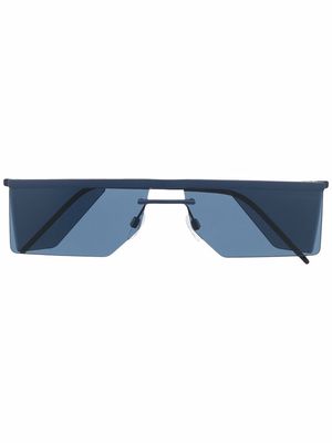 Emporio Armani geometric-frame sunglasses - Blue