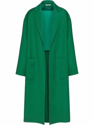 Valentino notched-lapel single-breasted coat - Green