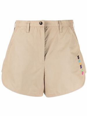 Emporio Armani stripe-detail shorts - Neutrals