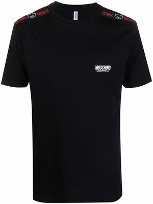 Moschino chest logo-print T-shirt - Black