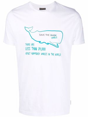 Save The Duck Emo whale-print T-shirt - White