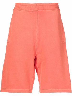 Carhartt WIP logo-patch cotton shorts - Orange