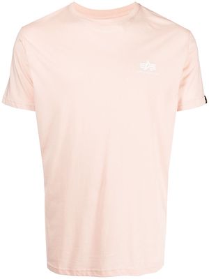 Alpha Industries logo-print cotton T-shirt - Pink