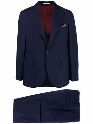 Brunello Cucinelli single-breasted tailored suit - Blue