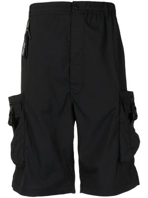 izzue knee-length cargo shorts - Black