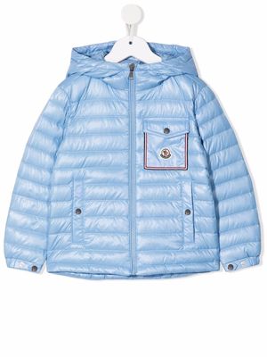 Moncler Enfant zipped padded jacket - Blue