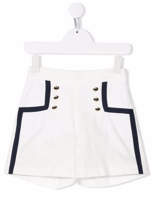 ELIE SAAB JUNIOR button-waist shorts - White