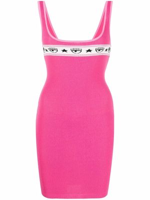 Chiara Ferragni eye-motif sleeveless dress - Pink