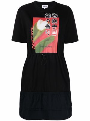 Kenzo graphic-print T-shirt dress - Black