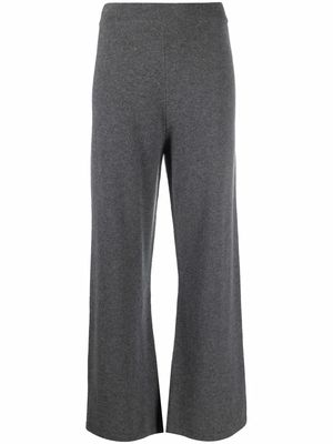 PAULA straight-leg cashmere trousers - Grey