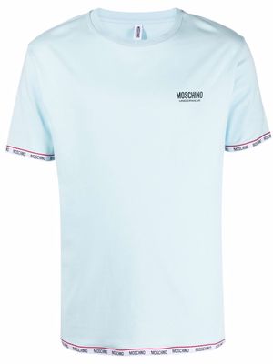 Moschino chest logo-print T-shirt - Blue
