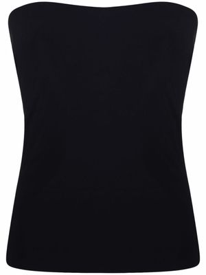 Norma Kamali strapless bandeau top - Black