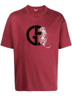 Giorgio Armani logo-print T-shirt - Red
