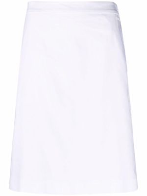 Calvin Klein high-waisted straight skirt - White