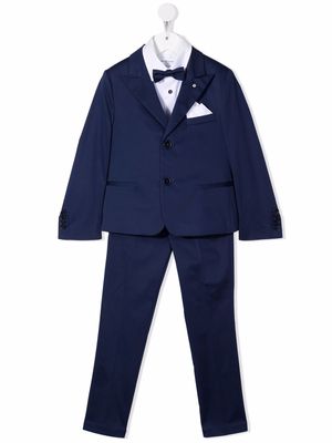 Colorichiari single-breasted three-piece suit - Blue