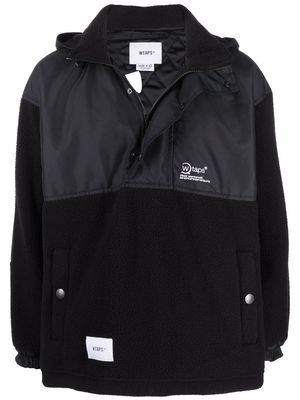 WTAPS fleece Eaves Jacket - Black