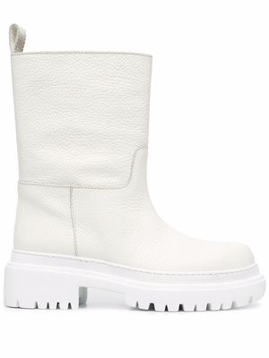 P.A.R.O.S.H. leather ankle boots - White