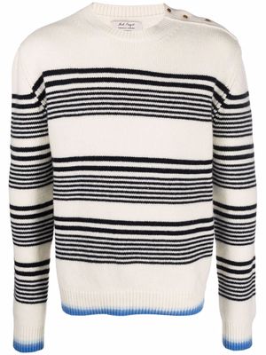 Nick Fouquet striped virgin wool-cashmere jumper - Blue