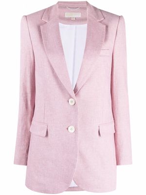 Michael Michael Kors buttoned single-breasted coat - Pink