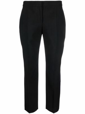 Alexander McQueen low-rise cropped trousers - Black