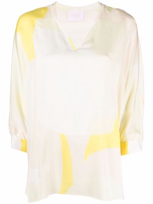 IVI graphic-print blouse - Yellow