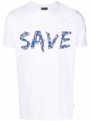 Save The Duck Ayan logo-print organic cotton T-shirt - White