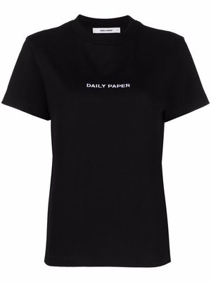 Daily Paper logo-embroidered T-shirt - Black