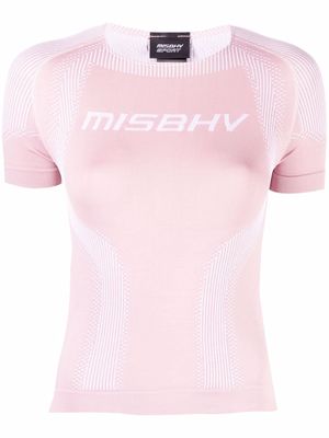 MISBHV logo-print sports top - Pink