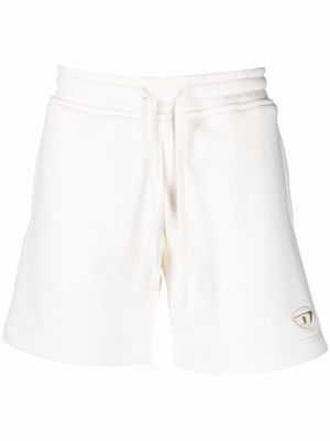 Diesel drawstring-waist cotton track shorts - Neutrals