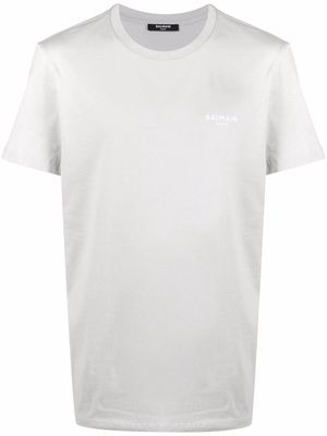 Balmain logo-print short-sleeved T-shirt - Grey