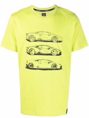 Automobili Lamborghini logo-print cotton T-shirt - Green