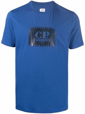 C.P. Company embroidered logo stitching T-shirt - Blue