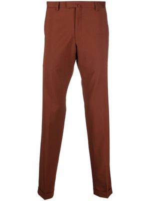 Briglia 1949 pressed-crease four-pocket tailored trousers - Brown