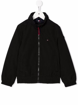 Tommy Hilfiger Junior zipped-up bomber jacket - Black