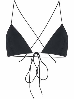 Philosophy Di Lorenzo Serafini triangle cross-strap bikini top - Black