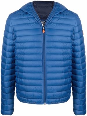 Save The Duck padded zipped jacket - Blue