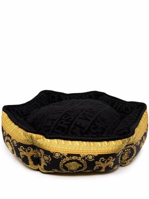 Versace Baroque-print dog bed - Black