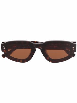 MCQ tortoise square-frame sunglasses - Brown