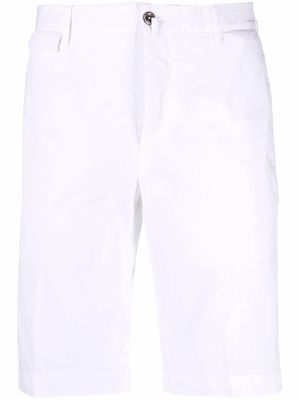 PT TORINO mid-rise straight shorts - White