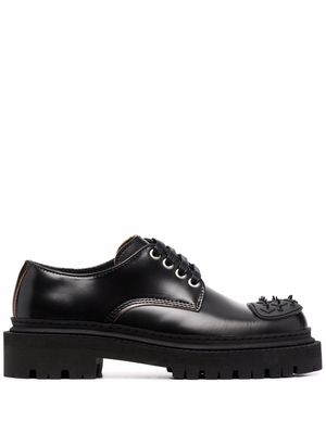 CamperLab eki spike-studded leather shoes - Black