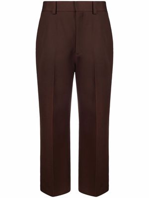KHAITE Alexander cropped trousers - Brown