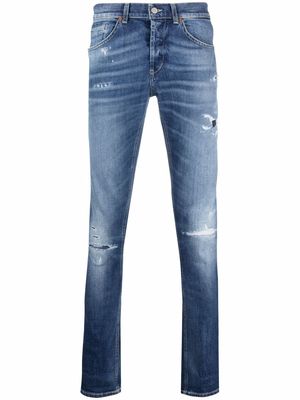 DONDUP George distressed-effect skinny jeans - Blue