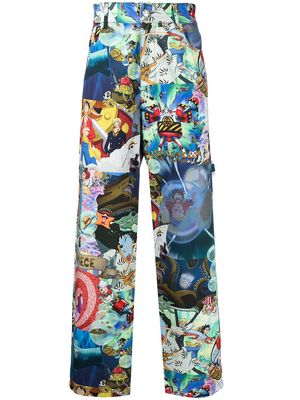 Gcds x One Piece comic-print trousers - Multicolour