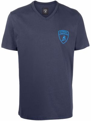 Automobili Lamborghini logo-print T-shirt - Blue