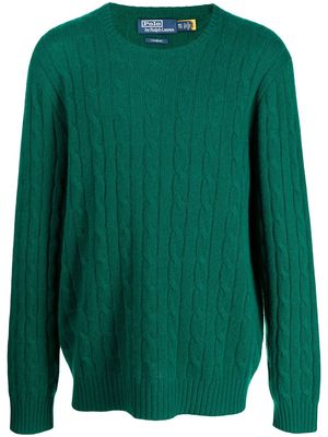 Polo Ralph Lauren cable-knit crew neck jumper - Green