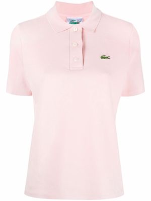 Lacoste chest logo-patch polo top - Pink