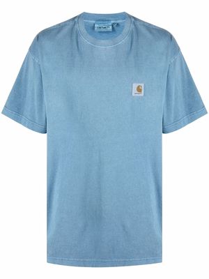 Carhartt WIP Nelson logo-patch T-shirt - Blue